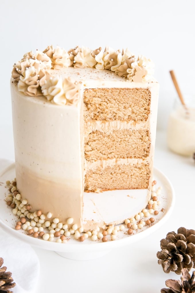 Eggnog Latte Cake Liv for Cake