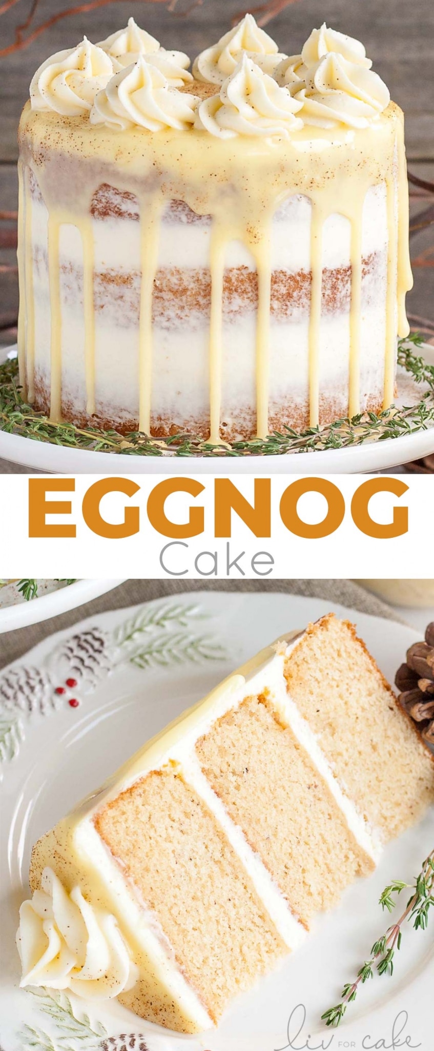 Eggnog Cake Liv for Cake