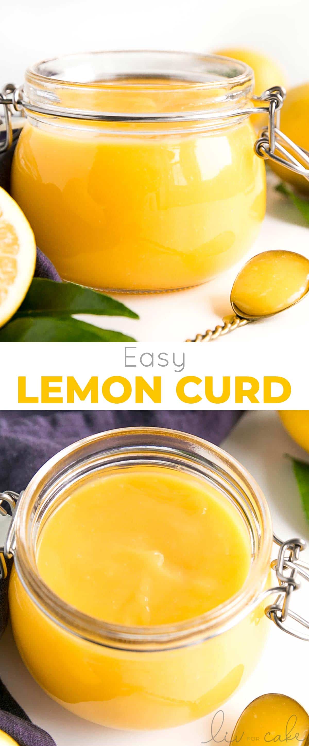 Lemon curd collage