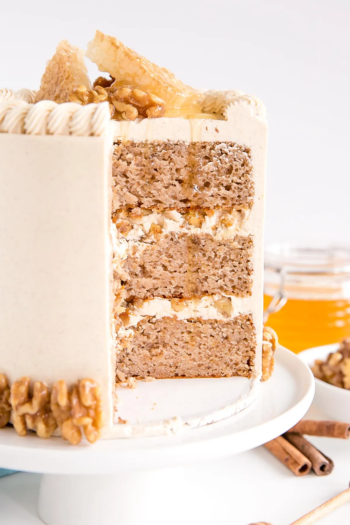 Honey Walnut Cake | Tangled Up In Food